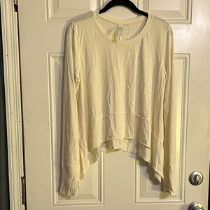 Cream Long Sleeve Women's Top